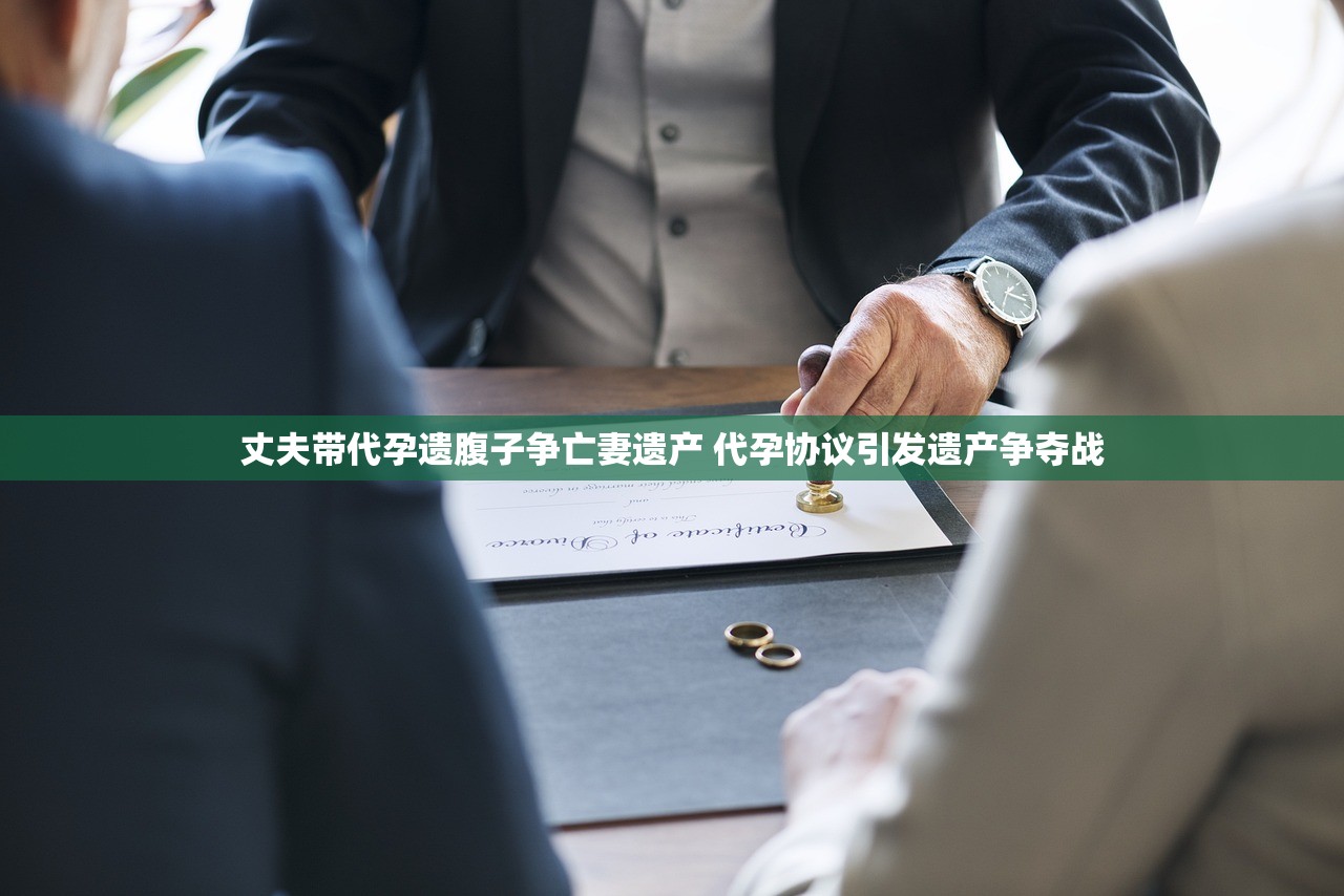 丈夫带代孕遗腹子争亡妻遗产 代孕协议引发遗产争夺战