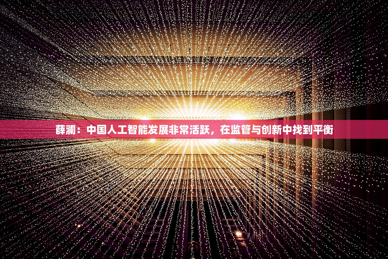 薛澜：中国人工智能发展非常活跃，在监管与创新中找到平衡