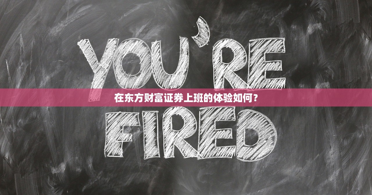 在东方财富证券上班的体验如何？