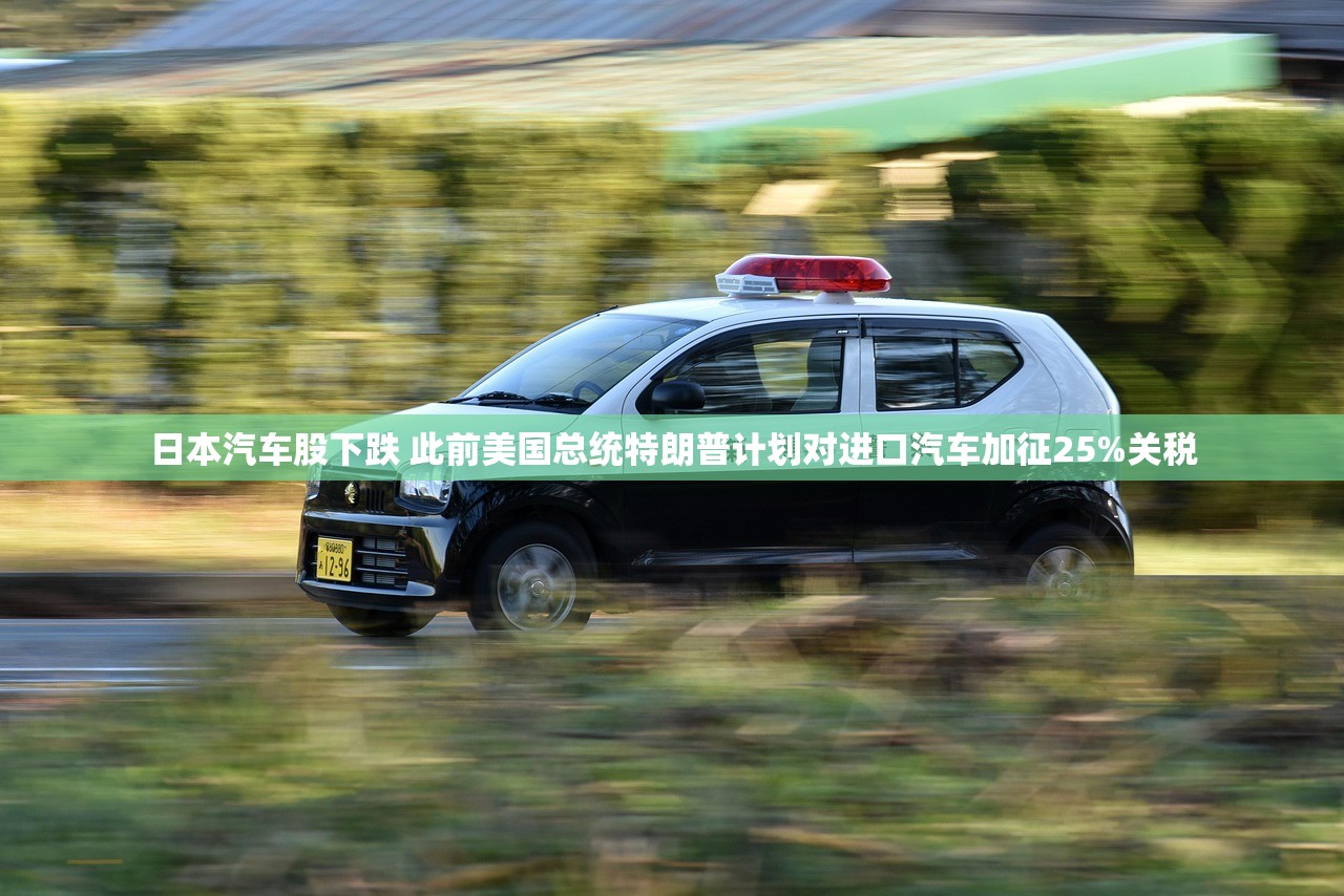 日本汽车股下跌 此前美国总统特朗普计划对进口汽车加征25%关税