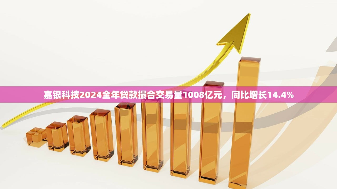 嘉银科技2024全年贷款撮合交易量1008亿元，同比增长14.4%