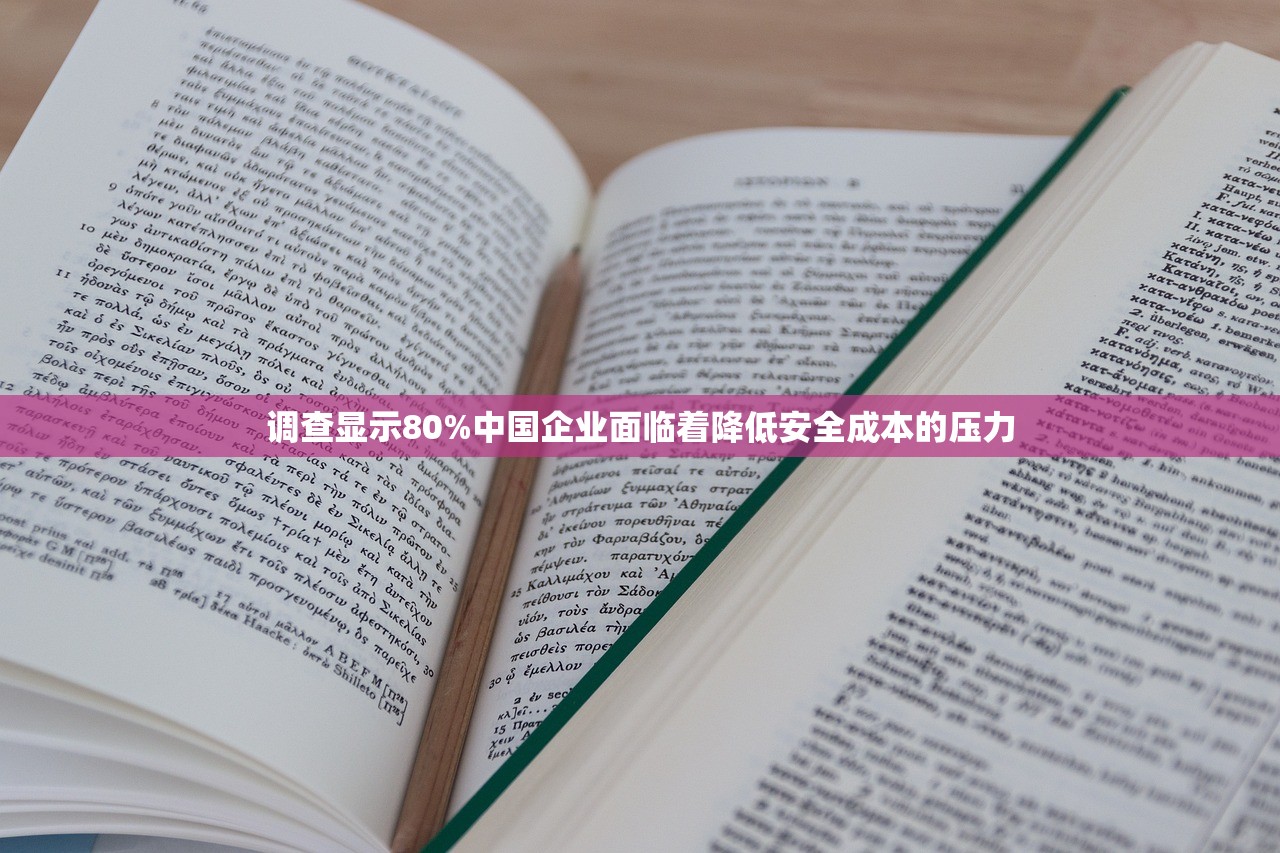 调查显示80%中国企业面临着降低安全成本的压力