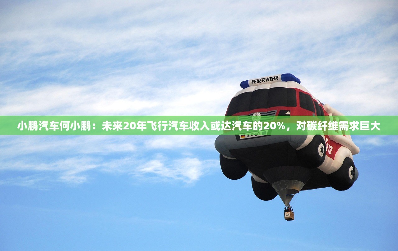 小鹏汽车何小鹏：未来20年飞行汽车收入或达汽车的20%，对碳纤维需求巨大