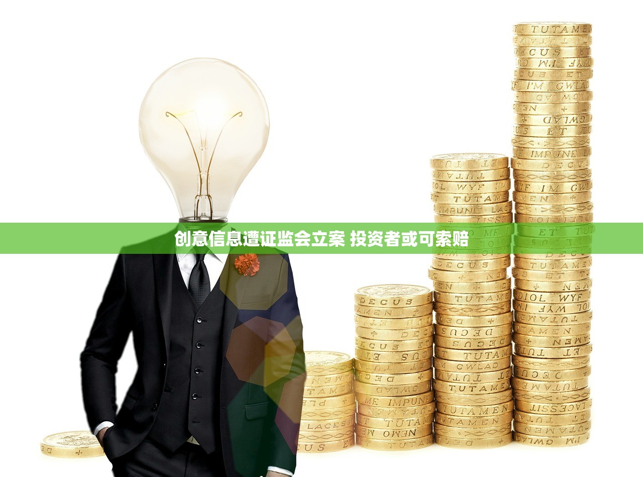 创意信息遭证监会立案 投资者或可索赔