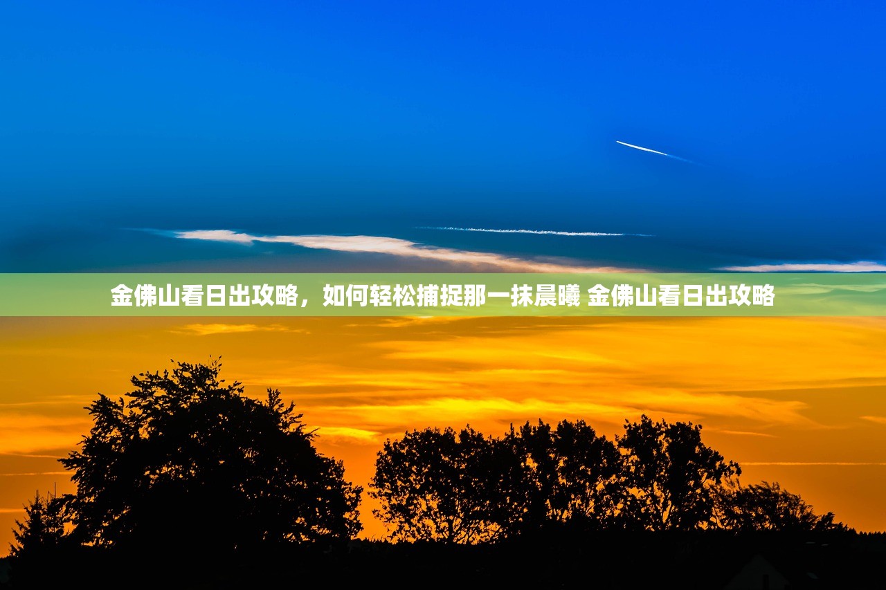 金佛山看日出攻略，如何轻松捕捉那一抹晨曦 金佛山看日出攻略