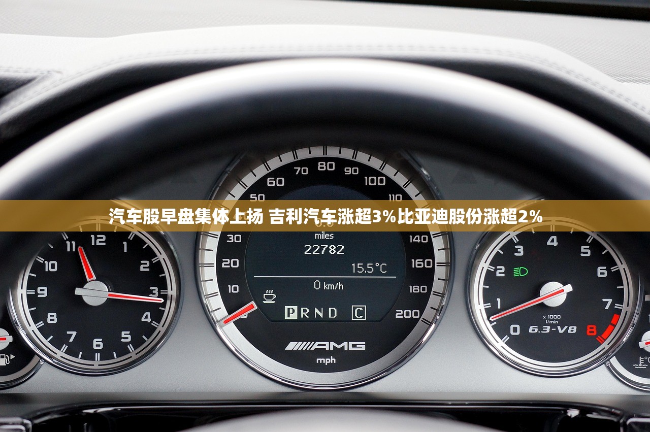 汽车股早盘集体上扬 吉利汽车涨超3%比亚迪股份涨超2%