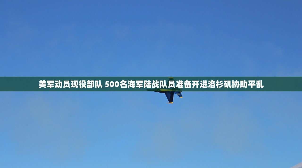 美军动员现役部队 500名海军陆战队员准备开进洛杉矶协助平乱